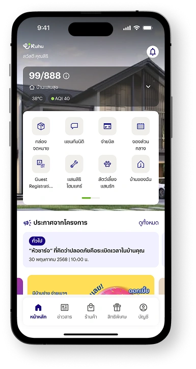 บริการจากแสนสิริ - เทคโนโลยีเพื่ออนาคต จากแสนสิริ
